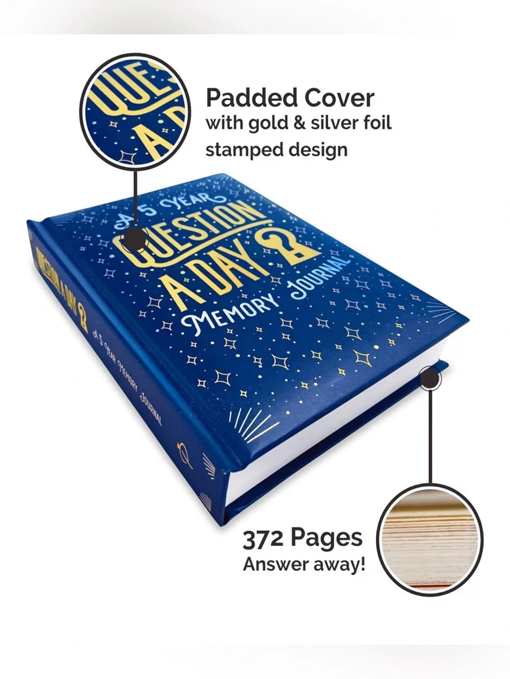 Piccadilly Question A Day 5 Year Memory Journal Reflection Notebook - New!